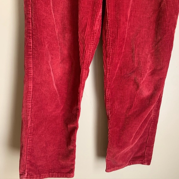 Empyre Pants Women Red Tori 90s Corduroy Skate Jeans Retro Y2K Baggy Large - Picture 5 of 10